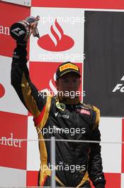 2nd place Kimi Raikkonen, Lotus Renault F1 Team  24.06.2012. Formula 1 World Championship, Rd 8, European Grand Prix, Valencia, Spain, Race Day