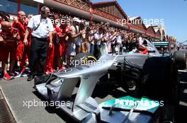 Michael Schumacher (GER), Mercedes GP  24.06.2012. Formula 1 World Championship, Rd 8, European Grand Prix, Valencia, Spain, Race Day