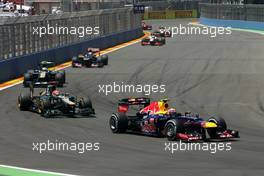 Mark Webber (AUS), Red Bull Racing  24.06.2012. Formula 1 World Championship, Rd 8, European Grand Prix, Valencia, Spain, Race Day