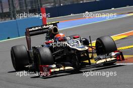 Romain Grosjean (FRA) Lotus F1 E20. 24.06.2012. Formula 1 World Championship, Rd 8, European Grand Prix, Valencia, Spain, Race Day