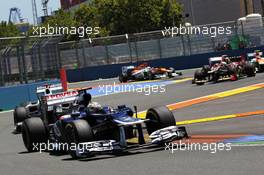 Pastor Maldonado (VEN) Williams FW34. 24.06.2012. Formula 1 World Championship, Rd 8, European Grand Prix, Valencia, Spain, Race Day