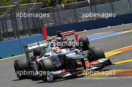Sergio Perez (MEX) Sauber C31. 24.06.2012. Formula 1 World Championship, Rd 8, European Grand Prix, Valencia, Spain, Race Day