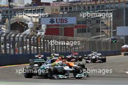 Nico Rosberg (GER) Mercedes AMG F1 W03. 24.06.2012. Formula 1 World Championship, Rd 8, European Grand Prix, Valencia, Spain, Race Day