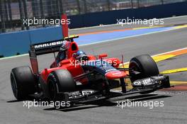 Charles Pic (FRA) Marussia F1 Team MR01. 24.06.2012. Formula 1 World Championship, Rd 8, European Grand Prix, Valencia, Spain, Race Day