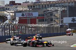 Mark Webber (AUS) Red Bull Racing RB8. 24.06.2012. Formula 1 World Championship, Rd 8, European Grand Prix, Valencia, Spain, Race Day