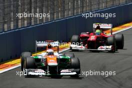 Paul di Resta (GBR), Sahara Force India Formula One Team  24.06.2012. Formula 1 World Championship, Rd 8, European Grand Prix, Valencia, Spain, Race Day