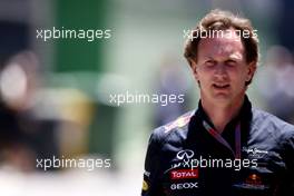 Christian Horner (GBR), Red Bull Racing, Sporting Director  23.06.2012. Formula 1 World Championship, Rd 8, European Grand Prix, Valencia, Spain, Qualifying Day
