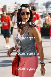 Fabiana Flosi (BRA), fiance of Bernie Ecclestone (GBR) CEO Formula One Group (FOM). 23.06.2012. Formula 1 World Championship, Rd 8, European Grand Prix, Valencia, Spain, Qualifying Day