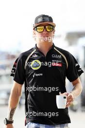 Kimi Raikkonen (FIN) Lotus F1 Team. 23.06.2012. Formula 1 World Championship, Rd 8, European Grand Prix, Valencia, Spain, Qualifying Day