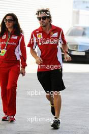 Fernando Alonso (ESP) Ferrari. 23.06.2012. Formula 1 World Championship, Rd 8, European Grand Prix, Valencia, Spain, Qualifying Day