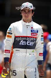 Sergio Perez (MEX), Sauber F1 Team  23.06.2012. Formula 1 World Championship, Rd 8, European Grand Prix, Valencia, Spain, Qualifying Day