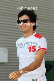 Sergio Perez (MEX) Sauber. 23.06.2012. Formula 1 World Championship, Rd 8, European Grand Prix, Valencia, Spain, Qualifying Day