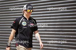 Kimi Raikkonen (FIN) Lotus F1 Team. 24.06.2012. Formula 1 World Championship, Rd 8, European Grand Prix, Valencia, Spain, Race Day