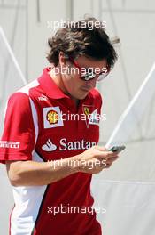 Fernando Alonso (ESP) Ferrari. 24.06.2012. Formula 1 World Championship, Rd 8, European Grand Prix, Valencia, Spain, Race Day