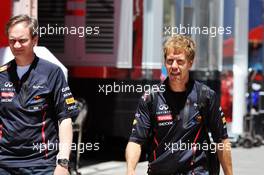 Sebastian Vettel (GER) Red Bull Racing. 21.06.2012. Formula 1 World Championship, Rd 8, European Grand Prix, Valencia, Spain, Preparation Day