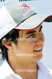 Sergio Perez (MEX) Sauber. 21.06.2012. Formula 1 World Championship, Rd 8, European Grand Prix, Valencia, Spain, Preparation Day