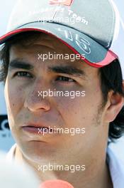 Sergio Perez (MEX) Sauber. 21.06.2012. Formula 1 World Championship, Rd 8, European Grand Prix, Valencia, Spain, Preparation Day