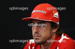 Fernando Alonso (ESP) Ferrari in the FIA Press Conference. 21.06.2012. Formula 1 World Championship, Rd 8, European Grand Prix, Valencia, Spain, Preparation Day