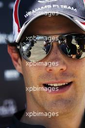 Bruno Senna (BRA) Williams. 21.06.2012. Formula 1 World Championship, Rd 8, European Grand Prix, Valencia, Spain, Preparation Day