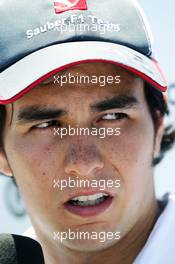 Sergio Perez (MEX) Sauber. 21.06.2012. Formula 1 World Championship, Rd 8, European Grand Prix, Valencia, Spain, Preparation Day