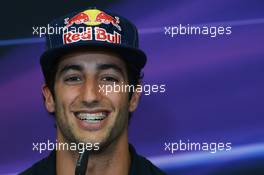 Daniel Ricciardo (AUS) Scuderia Toro Rosso in the FIA Press Conference. 21.06.2012. Formula 1 World Championship, Rd 8, European Grand Prix, Valencia, Spain, Preparation Day