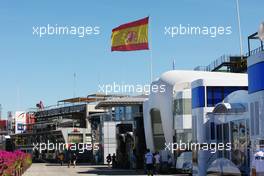 The paddock. 21.06.2012. Formula 1 World Championship, Rd 8, European Grand Prix, Valencia, Spain, Preparation Day