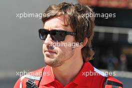 Fernando Alonso (ESP) Ferrari. 21.06.2012. Formula 1 World Championship, Rd 8, European Grand Prix, Valencia, Spain, Preparation Day