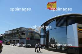 McLaren motorhome. 21.06.2012. Formula 1 World Championship, Rd 8, European Grand Prix, Valencia, Spain, Preparation Day