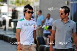 Sergio Perez (MEX) Sauber. 21.06.2012. Formula 1 World Championship, Rd 8, European Grand Prix, Valencia, Spain, Preparation Day