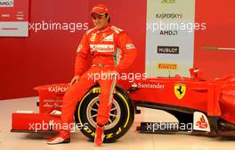03.02.2012 Maranello, Italy,  Felipe Massa (BRA), Scuderia Ferrari and the new Ferrari F2012