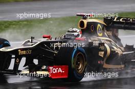 Kimi Raikkonen (FIN) Lotus F1 E20. 06.07.2012. Formula 1 World Championship, Rd 9, British Grand Prix, Silverstone, England, Practice Day