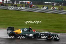 Heikki Kovalainen (FIN) Caterham CT01. 06.07.2012. Formula 1 World Championship, Rd 9, British Grand Prix, Silverstone, England, Practice Day