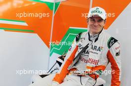 Nico Hulkenberg (GER) Sahara Force India F1. 06.07.2012. Formula 1 World Championship, Rd 9, British Grand Prix, Silverstone, England, Practice Day