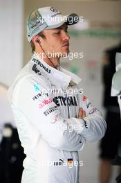 Nico Rosberg (GER) Mercedes AMG F1. 06.07.2012. Formula 1 World Championship, Rd 9, British Grand Prix, Silverstone, England, Practice Day