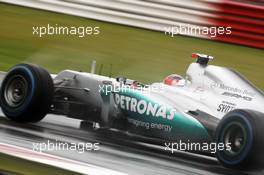 Michael Schumacher (GER) Mercedes AMG F1 W03. 06.07.2012. Formula 1 World Championship, Rd 9, British Grand Prix, Silverstone, England, Practice Day