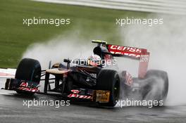 Jean-Eric Vergne (FRA) Scuderia Toro Rosso STR7. 06.07.2012. Formula 1 World Championship, Rd 9, British Grand Prix, Silverstone, England, Practice Day