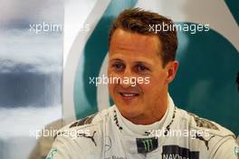 Michael Schumacher (GER) Mercedes AMG F1. 06.07.2012. Formula 1 World Championship, Rd 9, British Grand Prix, Silverstone, England, Practice Day