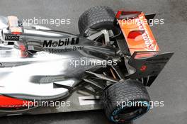 McLaren MP4/27 exhaust detail. 06.07.2012. Formula 1 World Championship, Rd 9, British Grand Prix, Silverstone, England, Practice Day