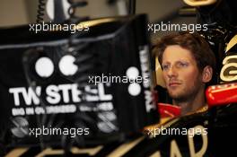 Romain Grosjean (FRA) Lotus F1 E20. 06.07.2012. Formula 1 World Championship, Rd 9, British Grand Prix, Silverstone, England, Practice Day