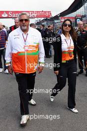 Dr. Vijay Mallya (IND) Sahara Force India F1 Team Owner on the grid. 08.07.2012. Formula 1 World Championship, Rd 9, British Grand Prix, Silverstone, England, Race Day