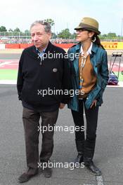 (L to R): Jean Todt (FRA) FIA President with Michelle Yeoh (MAL). 08.07.2012. Formula 1 World Championship, Rd 9, British Grand Prix, Silverstone, England, Race Day