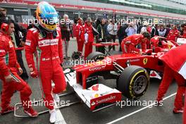 Fernando Alonso (ESP), Scuderia Ferrari  08.07.2012. Formula 1 World Championship, Rd 9, British Grand Prix, Silverstone, England, Race Day
