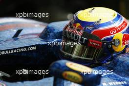 Race winner Mark Webber (AUS) Red Bull Racing RB8 in parc ferme. 08.07.2012. Formula 1 World Championship, Rd 9, British Grand Prix, Silverstone, England, Race Day
