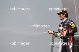 1st place Mark Webber (AUS), Red Bull Racing  08.07.2012. Formula 1 World Championship, Rd 9, British Grand Prix, Silverstone, England, Race Day
