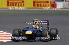 Mark Webber (AUS) Red Bull Racing RB8. 08.07.2012. Formula 1 World Championship, Rd 9, British Grand Prix, Silverstone, England, Race Day