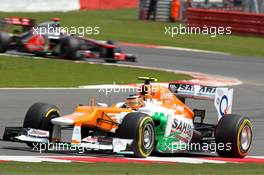 Nico Hulkenberg (GER), Sahara Force India Formula One Team  08.07.2012. Formula 1 World Championship, Rd 9, British Grand Prix, Silverstone, England, Race Day
