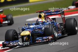 Sebastian Vettel (GER) Red Bull Racing RB8. 08.07.2012. Formula 1 World Championship, Rd 9, British Grand Prix, Silverstone, England, Race Day