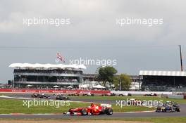 Fernando Alonso (ESP) Ferrari F2012. 08.07.2012. Formula 1 World Championship, Rd 9, British Grand Prix, Silverstone, England, Race Day