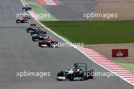 Michael Schumacher (GER), Mercedes GP  08.07.2012. Formula 1 World Championship, Rd 9, British Grand Prix, Silverstone, England, Race Day