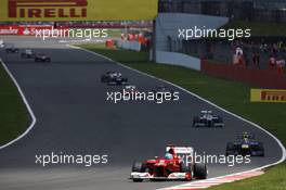 Fernando Alonso (ESP) Ferrari F2012. 08.07.2012. Formula 1 World Championship, Rd 9, British Grand Prix, Silverstone, England, Race Day